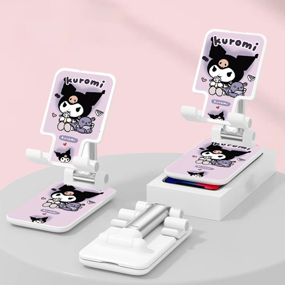 Sanrio Desk Mobile Phone Holder Stand For IPhone IPad Adjustable Desktop Tablet Holder Universal Table Cell Phone Stand