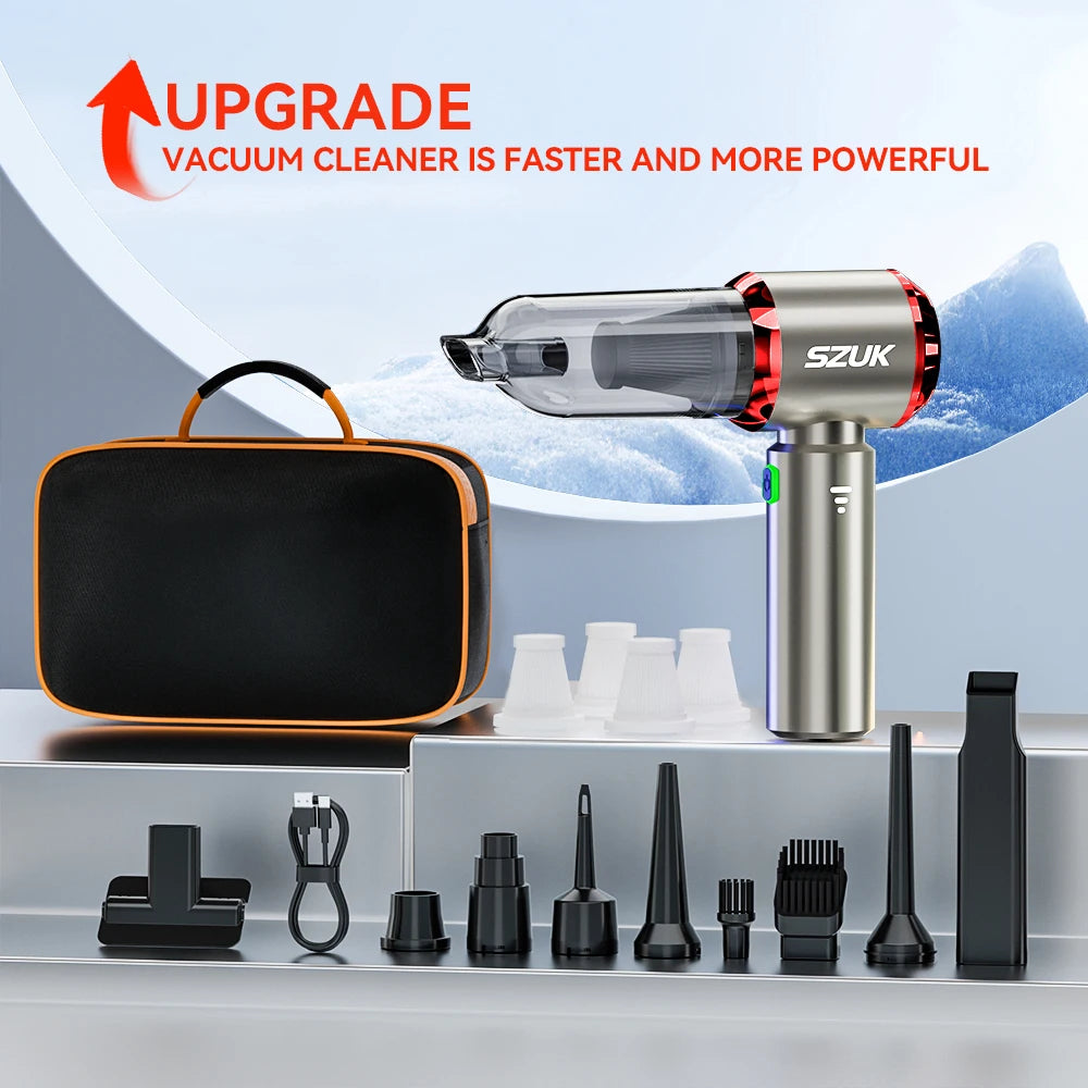SZUK NEW Car Vacuum Cleaner 985000PA Cordless Powerful Wireless Car Cleaner Cleaning Machine HandHeld Portable Vacuum Cleaner