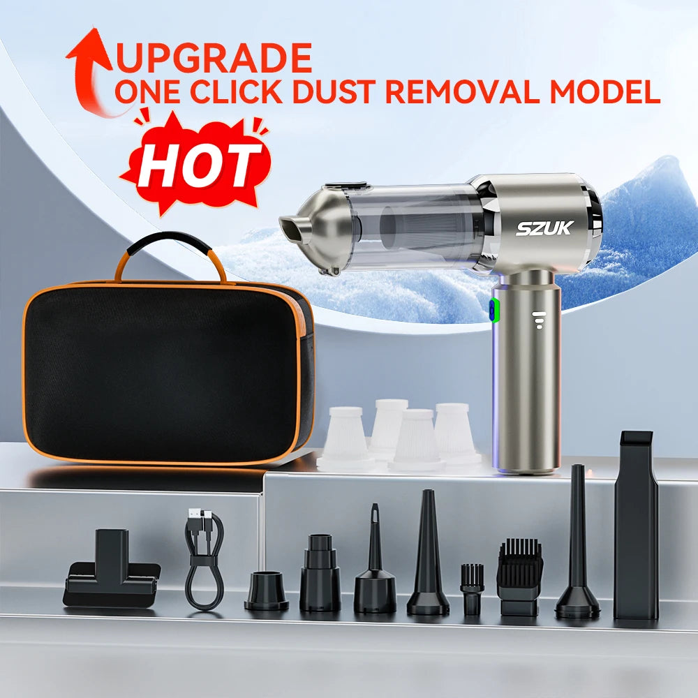 SZUK NEW Car Vacuum Cleaner 985000PA Cordless Powerful Wireless Car Cleaner Cleaning Machine HandHeld Portable Vacuum Cleaner