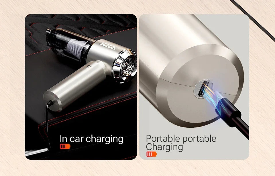 SZUK NEW Car Vacuum Cleaner 985000PA Cordless Powerful Wireless Car Cleaner Cleaning Machine HandHeld Portable Vacuum Cleaner
