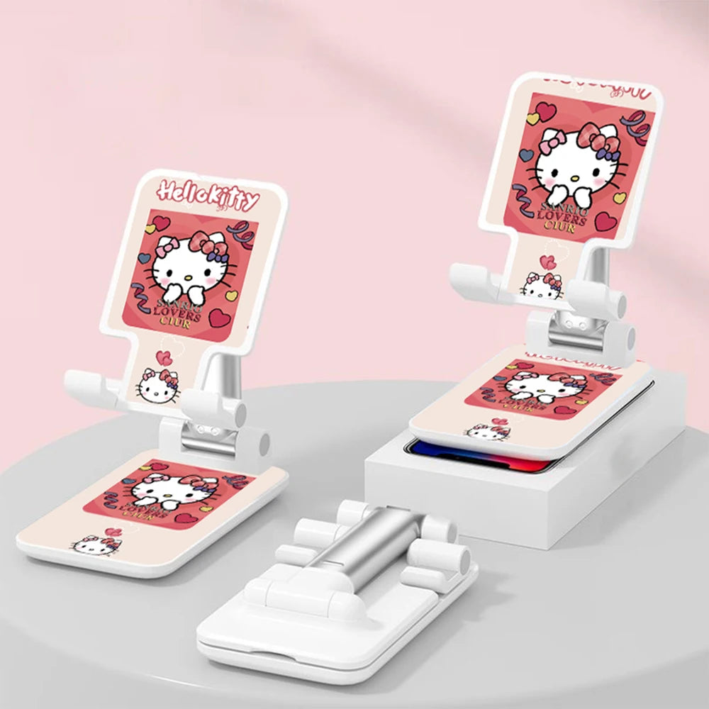 Sanrio Desk Mobile Phone Holder Stand For IPhone IPad Adjustable Desktop Tablet Holder Universal Table Cell Phone Stand