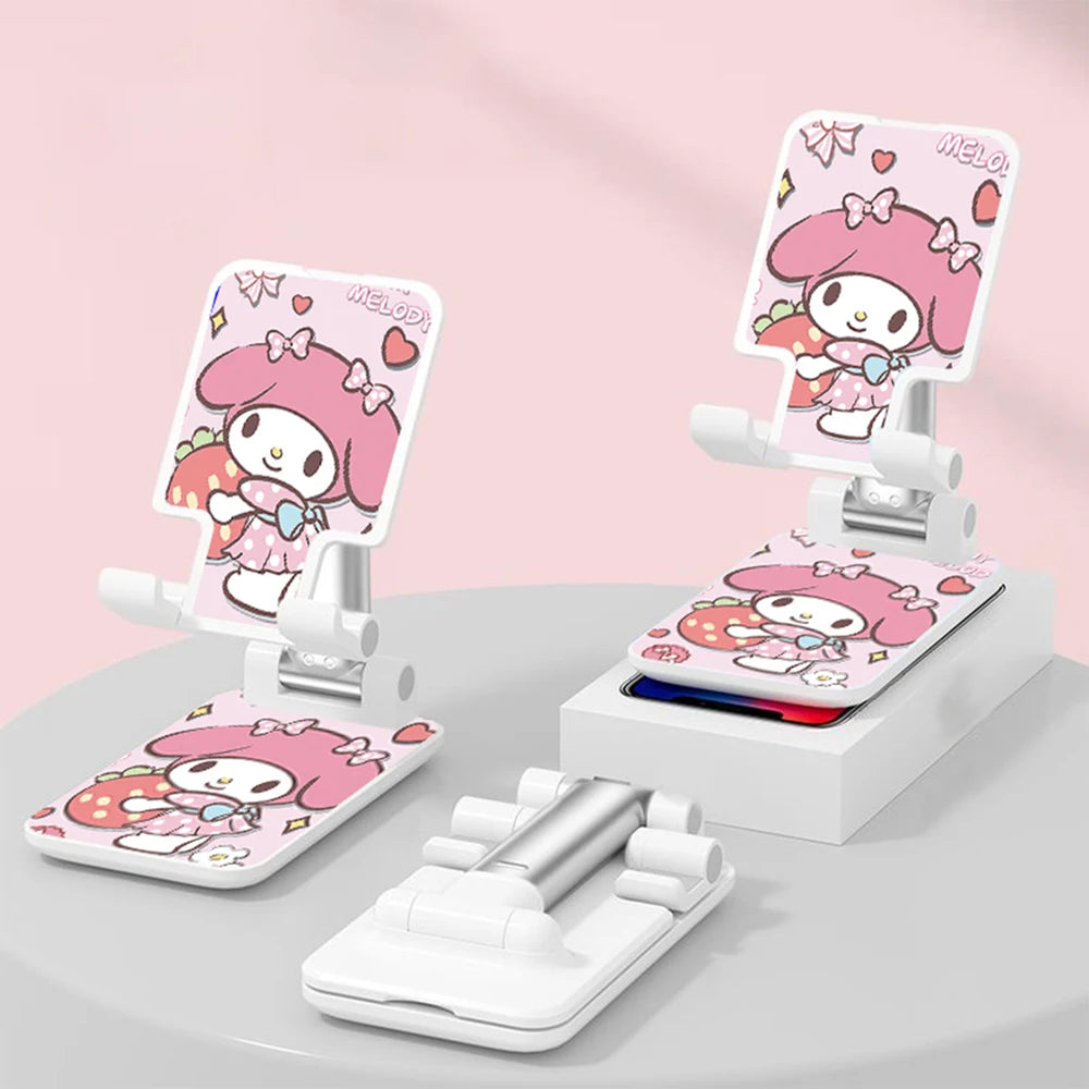 Sanrio Desk Mobile Phone Holder Stand For IPhone IPad Adjustable Desktop Tablet Holder Universal Table Cell Phone Stand
