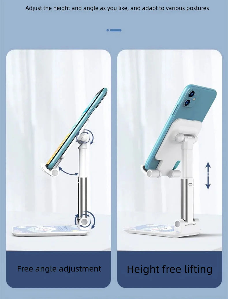 Sanrio Desk Mobile Phone Holder Stand For IPhone IPad Adjustable Desktop Tablet Holder Universal Table Cell Phone Stand