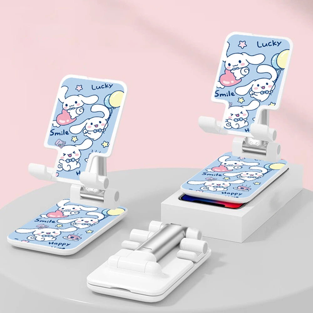 Sanrio Desk Mobile Phone Holder Stand For IPhone IPad Adjustable Desktop Tablet Holder Universal Table Cell Phone Stand