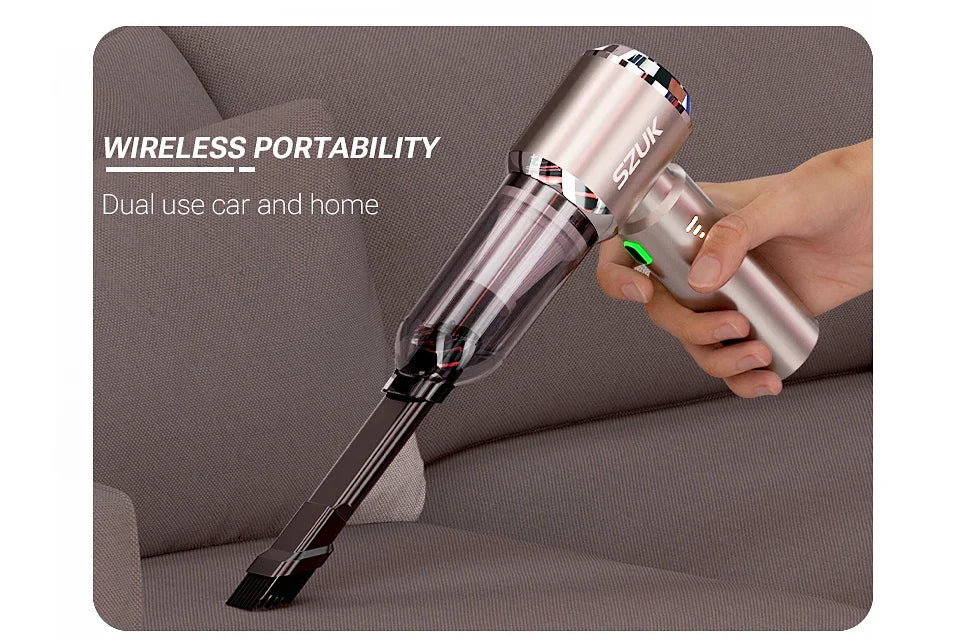 SZUK NEW Car Vacuum Cleaner 985000PA Cordless Powerful Wireless Car Cleaner Cleaning Machine HandHeld Portable Vacuum Cleaner