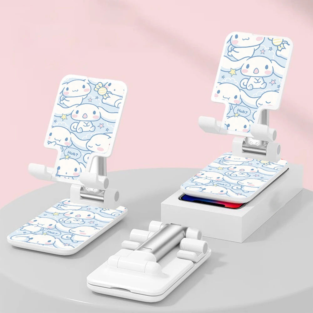 Sanrio Desk Mobile Phone Holder Stand For IPhone IPad Adjustable Desktop Tablet Holder Universal Table Cell Phone Stand