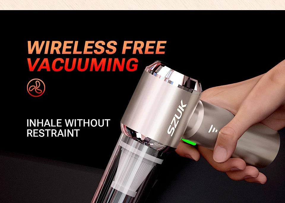 SZUK NEW Car Vacuum Cleaner 985000PA Cordless Powerful Wireless Car Cleaner Cleaning Machine HandHeld Portable Vacuum Cleaner